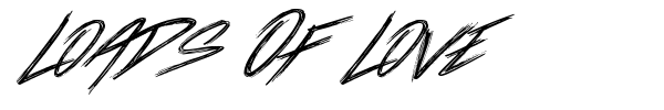 Loads Of Love font preview